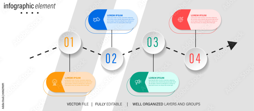 Naklejka premium infographics collection 