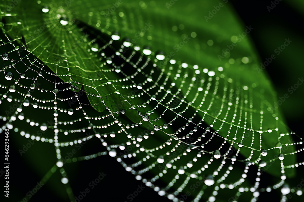 Stunning Dew-Kissed Spider Macro Photograph. Explore the captivating world of nature with this striking macro photograph of a dew-kissed spider. This high-quality stock image captures intricate detail Stunning Dew-Kissed Spider Macro Photograph. Explore the captivating world of nature with this striking macro photograph of a dew-kissed spider. This high-quality stock image captures intricate detail