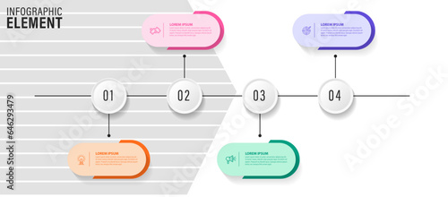 Set of infographics elements in modern flat business style
