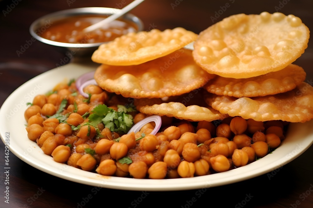 Chickpea Chana Paratha, popular Indian food