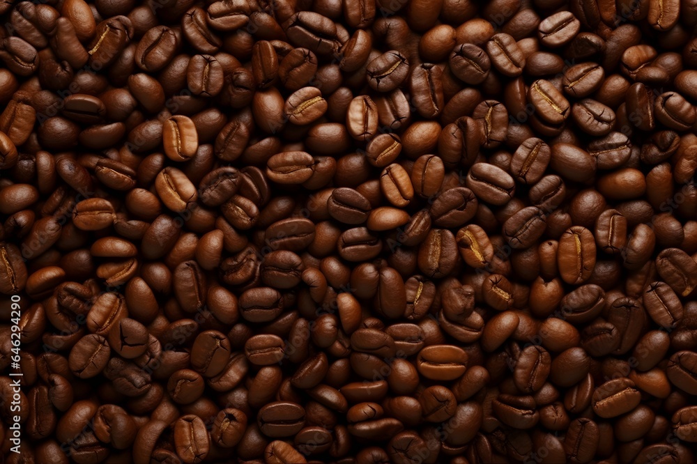 Coffee beans background. Close up view of roasted coffee beans Coffee beans background. Close up view of roasted coffee beans