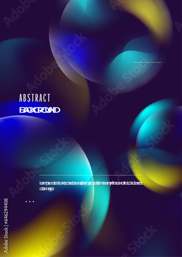 Vector colorful gradient abstract poster background template