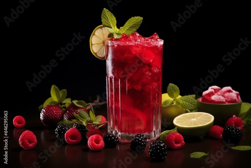 Indulge in a scrumptious and vibrant drink. Generative AI