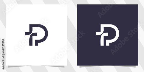 letter pt tp logo design photo