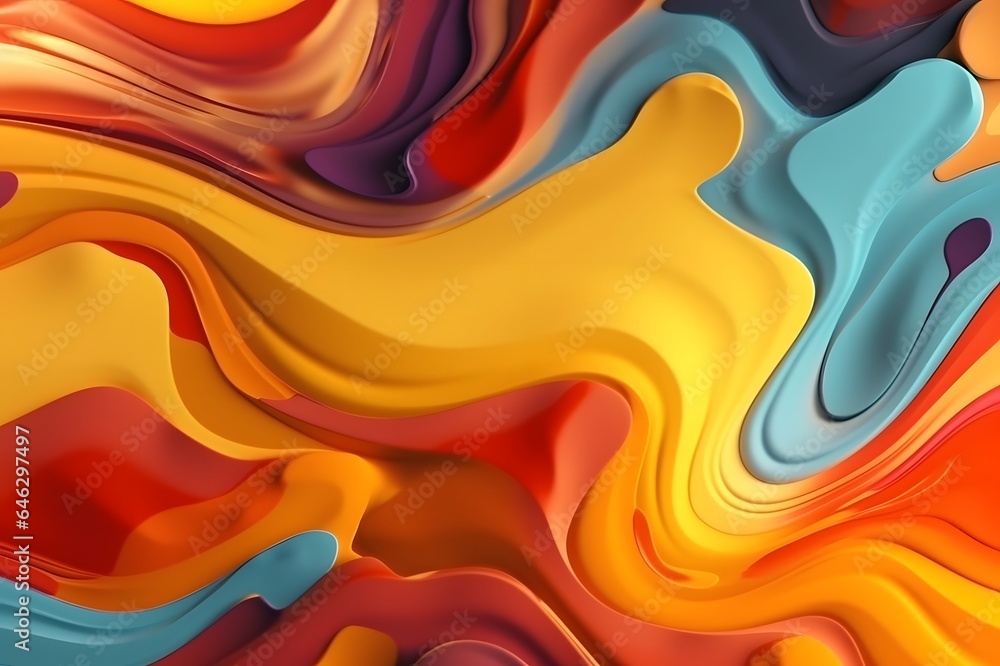 Abstract background with fluid shapes