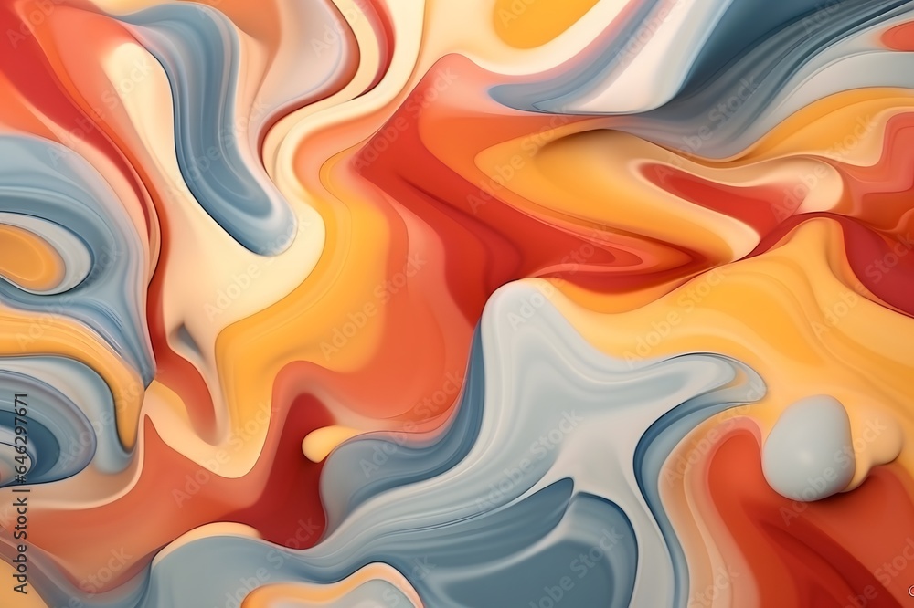 Obraz premium Abstract background with fluid shapes