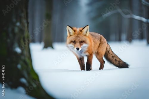 fox in the snow © Aansa