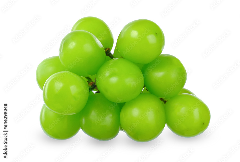 Green grapes isolated on white background Green grapes isolated on white background