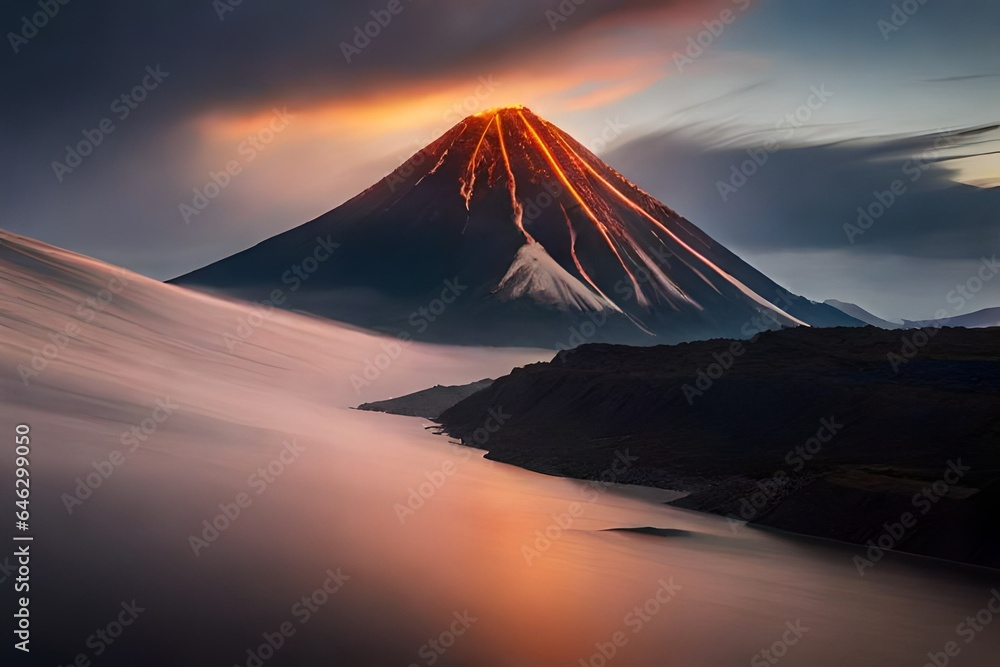 mountain at sunrise