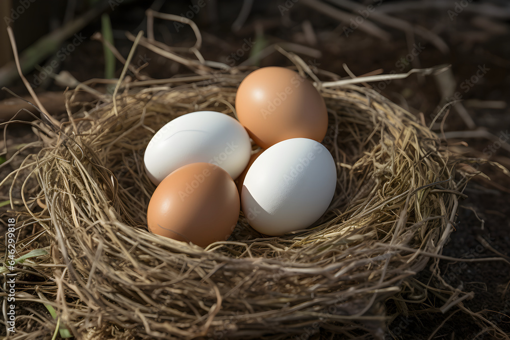 eggs in the nest