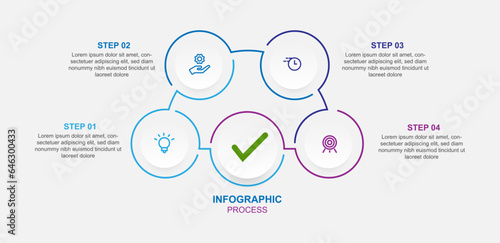 Modern design template business infographic 