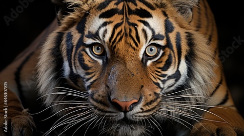 Portrait of a Sumatran tiger