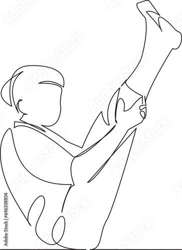 elderly woman doing yoga