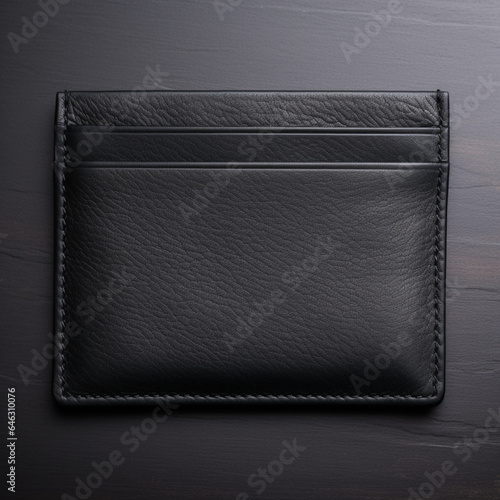 black leather wallet