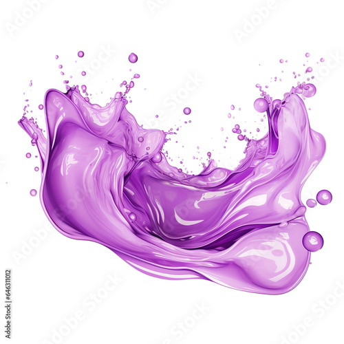 Splashes of purple paint