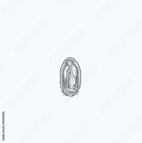 THESE HIGH QUALITY MOTHER MARIA VECTOR FOR USING VARIOUS TYPES OF DESIGN WORKS LIKE T-SHIRT, LOGO, TATTOO AND HOME WALL DESIGN
