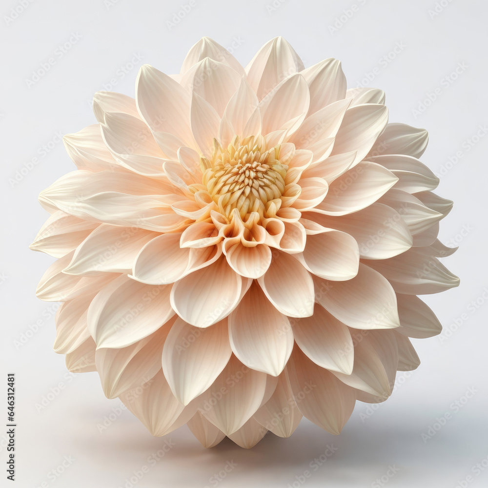 3D flowers made from ceramic with pastel colors and a touch of gold 3D flowers made from ceramic with pastel colors and a touch of gold
