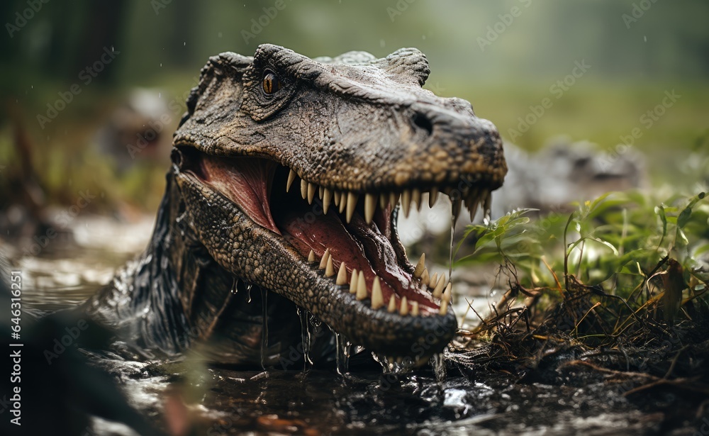 Fototapeta premium Dinosaurs. Prehistoric animals
