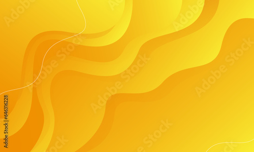 Abstract yellow background with waves. Eps10 vector