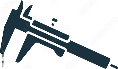 Calliper icon. Monochrome simple sign from cosmetology collection. Calliper icon for logo, templates, web design and infographics.