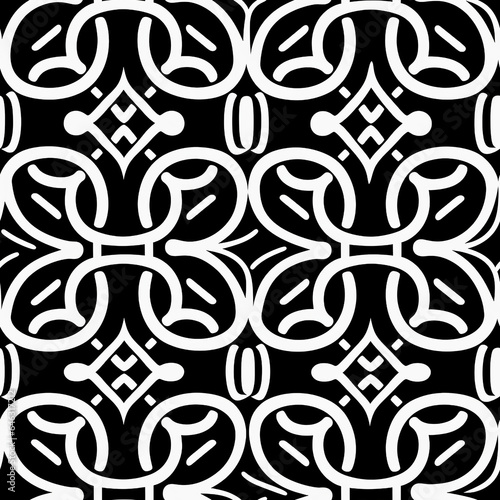 Merovingian-Inspired Seamless Pattern