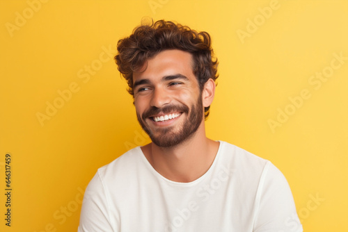 Young man adult happiness lifestyle happy person face portrait guy smile cheerful male
