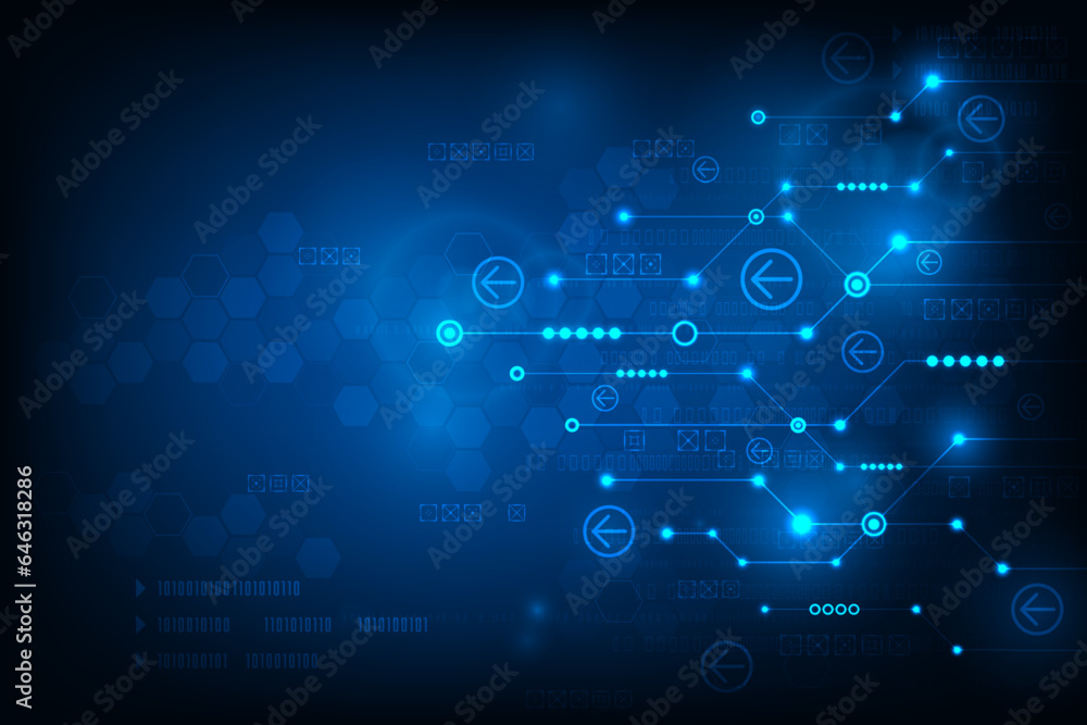 Vector abstract circuit with blue light Illustration graphics background. Vector abstract circuit with blue light Illustration graphics background.