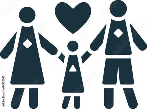 Foster care icon. Monochrome simple sign from donation collection. Foster care icon for logo, templates, web design and infographics.