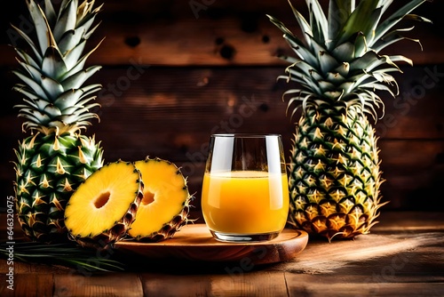 pineapple juice and fruits