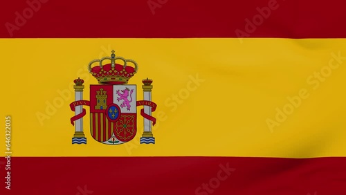 Wallpaper Mural Spain flag waving animated background Torontodigital.ca