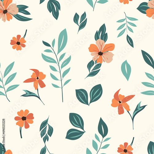 Botanical Bliss - Seamless Floral Pattern Design © Arman