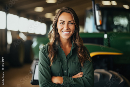 Young and confident female agronomist smiling expression