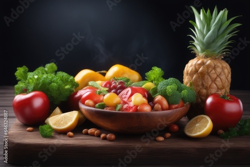 fruits and vegetables on the table