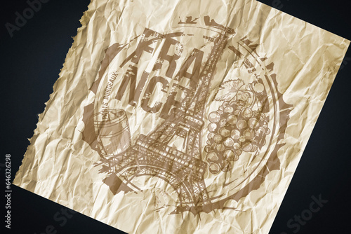 serving paper design for under plates for restaurant
