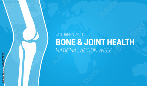 World Bone and Joint Health National Action Week Background Illustration Banner