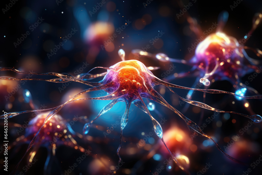 Brain activity, Neural networks of the human brain and nervous system. Brain activity, Neural networks of the human brain and nervous system.