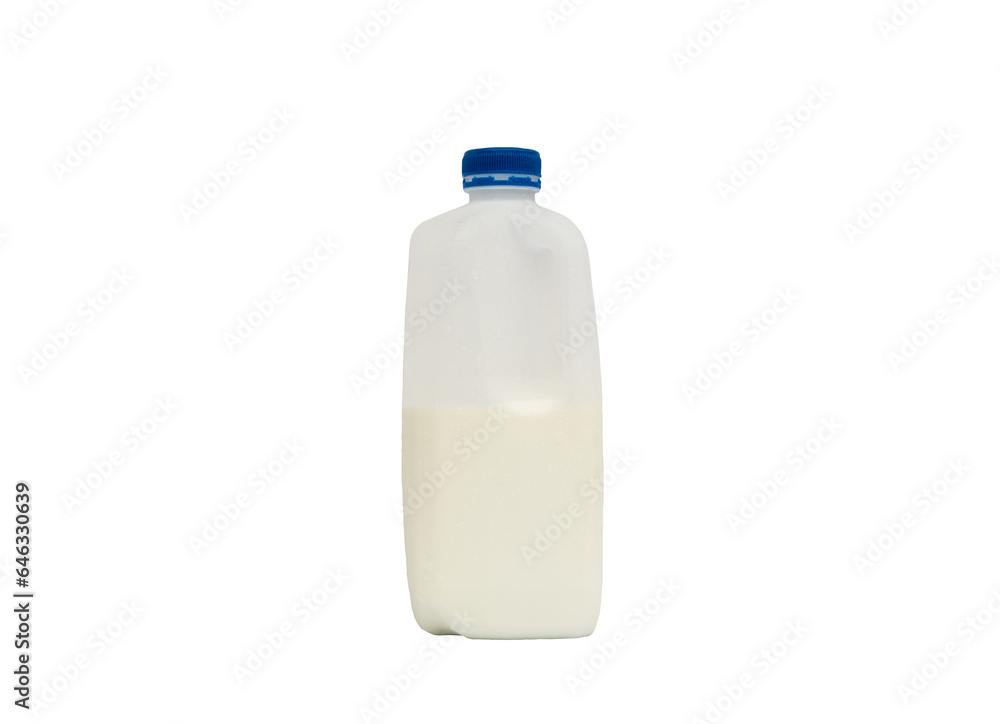 Milk in a white gallon isolated on a white background. Clipping Path Milk in a white gallon isolated on a white background. Clipping Path