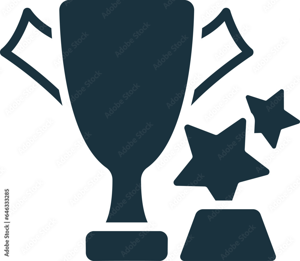 Award icon. Monochrome simple sign from entertainment collection. Award icon for logo, templates, web design and infographics.