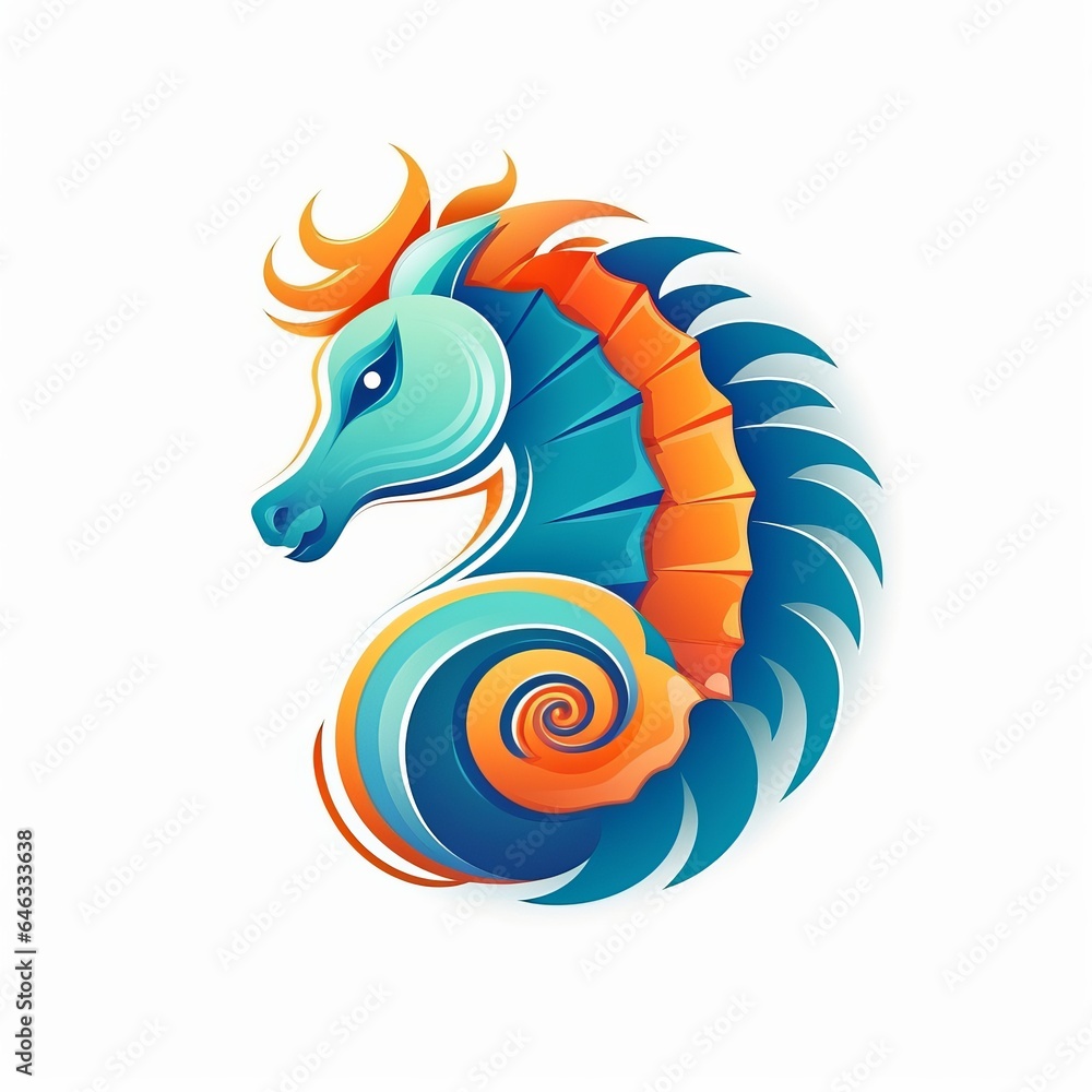 Free Creative Seahorse Logo Design Ideas for Your Brand Generative AI