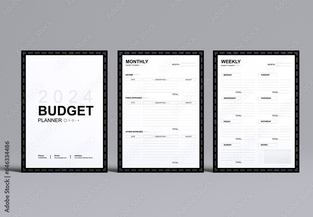 Budget Planner Design Template Stock Template | Adobe Stock