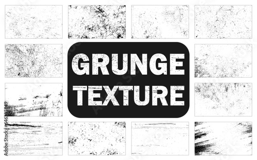 The set of twelve different old grunge wall background.
