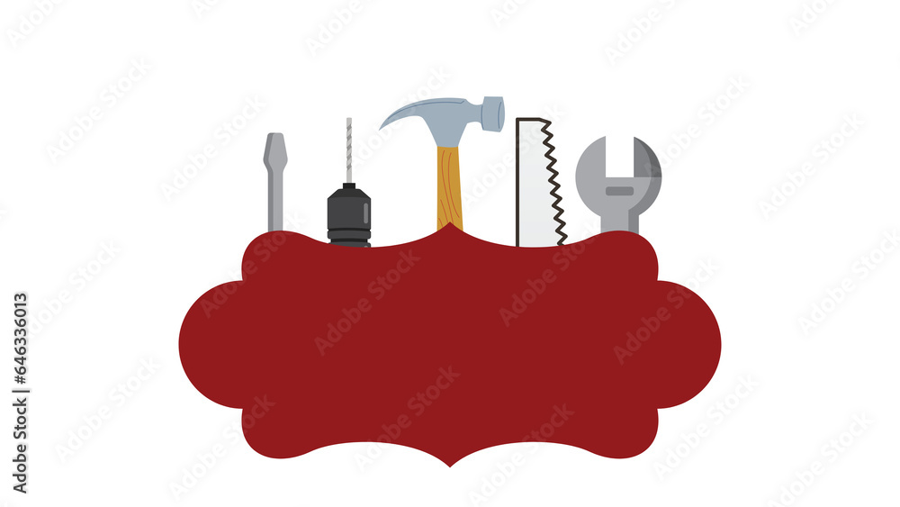 Obraz premium DIY King Home Improvement Do it yourself, Building Repairing your home and garden with tools perfect Craftsmanship
