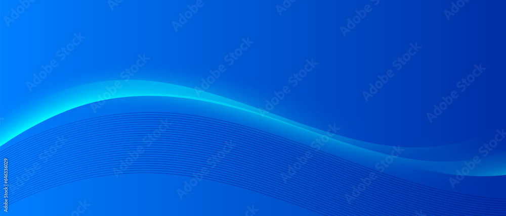 Fototapeta premium Abstract blue background with shining lines effect. vector illustration