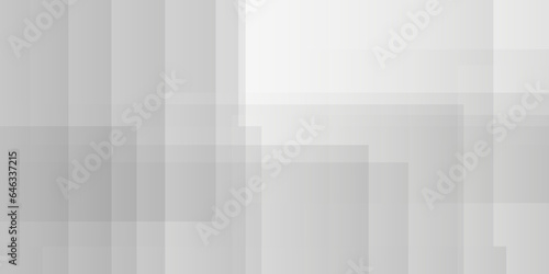 Abstract gray background with square and triangle shapes layered in modern abstract white transparent pattern design. White color technology concept seamless geometric line vector background. © armans