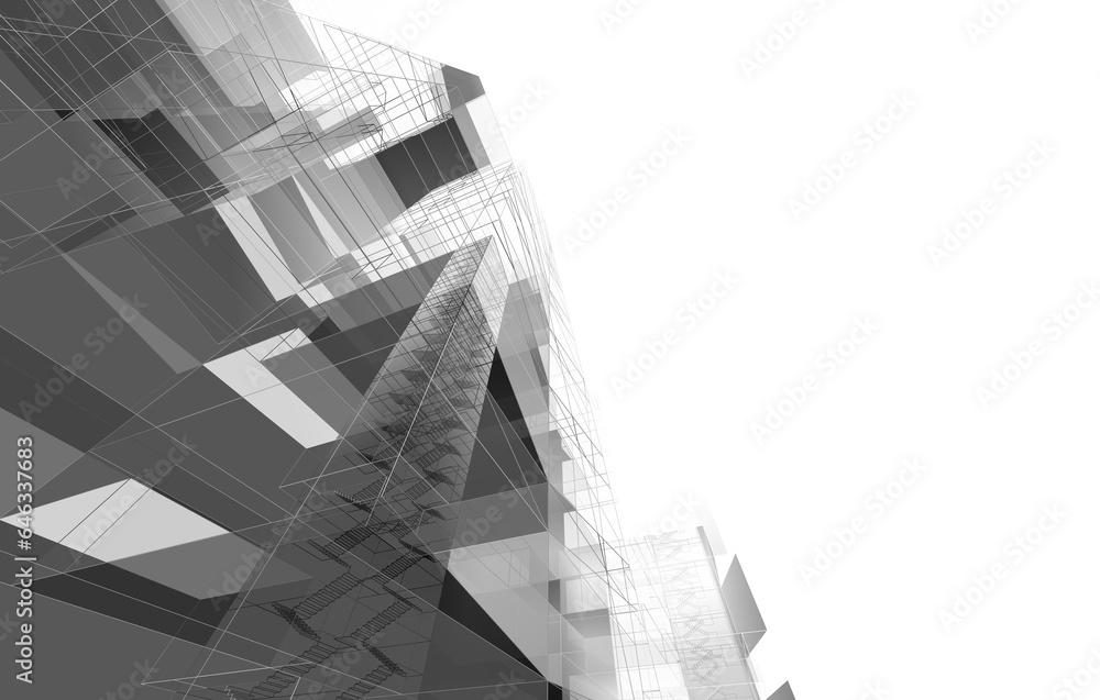 Architectural background 3d rendering 3d illustration Architectural background 3d rendering 3d illustration