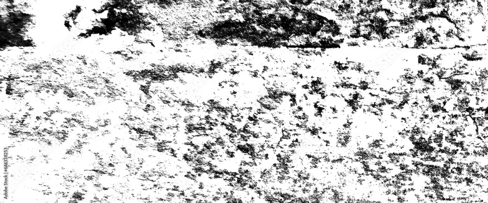 Fototapeta premium Distressed backdrop Vector Illustration, white background on cement floor texture, black and white grunge seamless texture. 