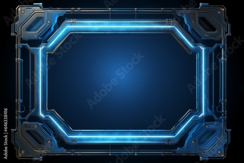 Wallpaper Mural Blue game frame avatar. Generate Ai Torontodigital.ca