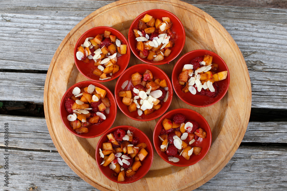 Zen sesshin (retreat) in Tamie, France. Dessert.