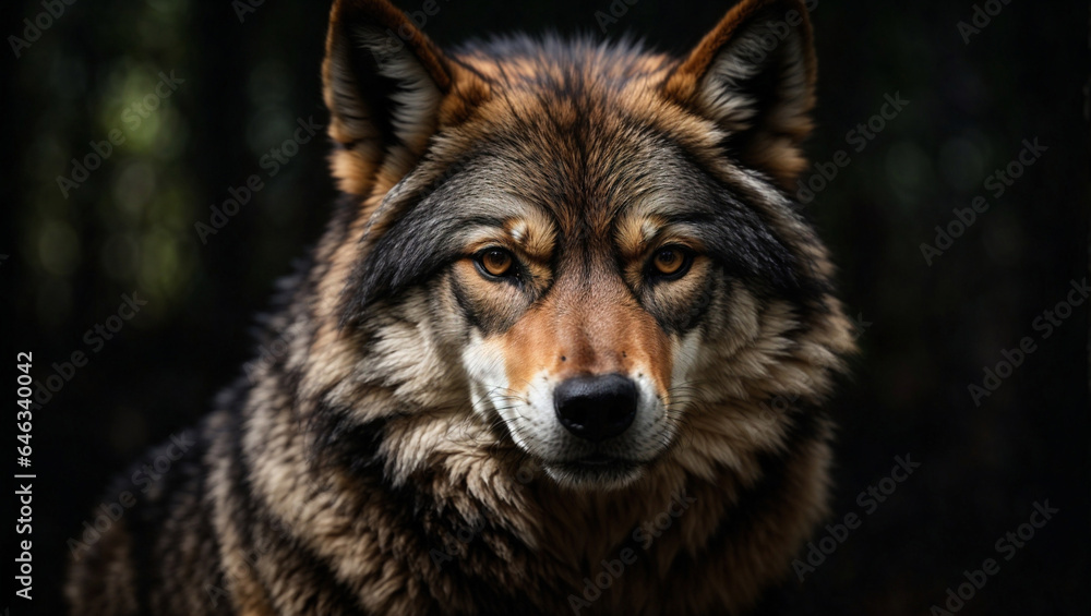 Wolf Stares Intensely Wolf Stares Intensely