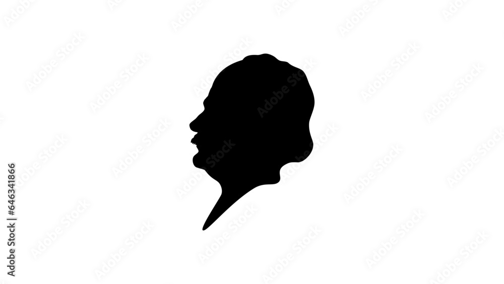 Bohdan Khmelnytsky silhouette Bohdan Khmelnytsky silhouette